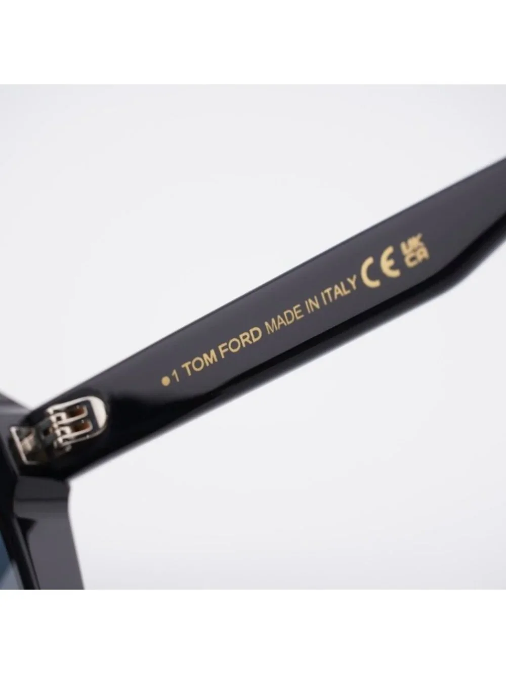 Tom Ford FT1164-K 01A Sunglasses Shiny Black Square Frame, Smoke Lenses